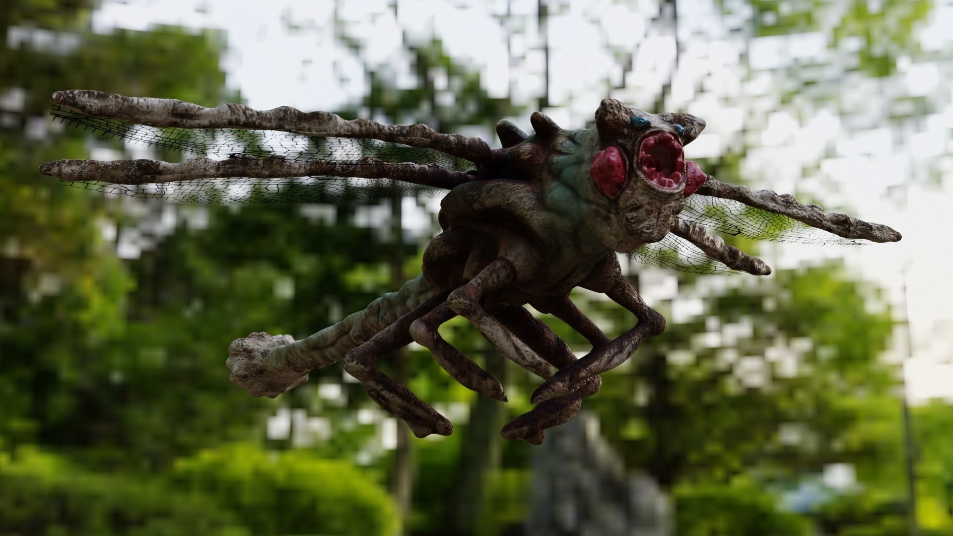 Alien Bug Game Ready UE5 Low-poly 3D model_2