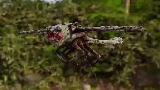 Alien Bug Game Ready UE5 Low-poly 3D model