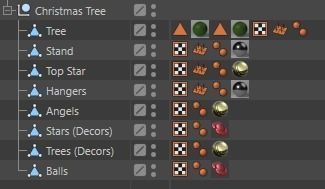 Beautiful Decorated Christmas Tree 3D model_4