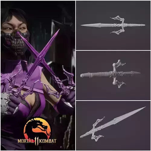 Mileena sai - Cursed Emrevati 3D print model