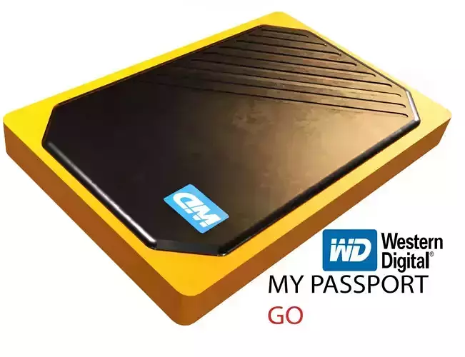 Western Digital WD My Passport Go Ssd 3D model