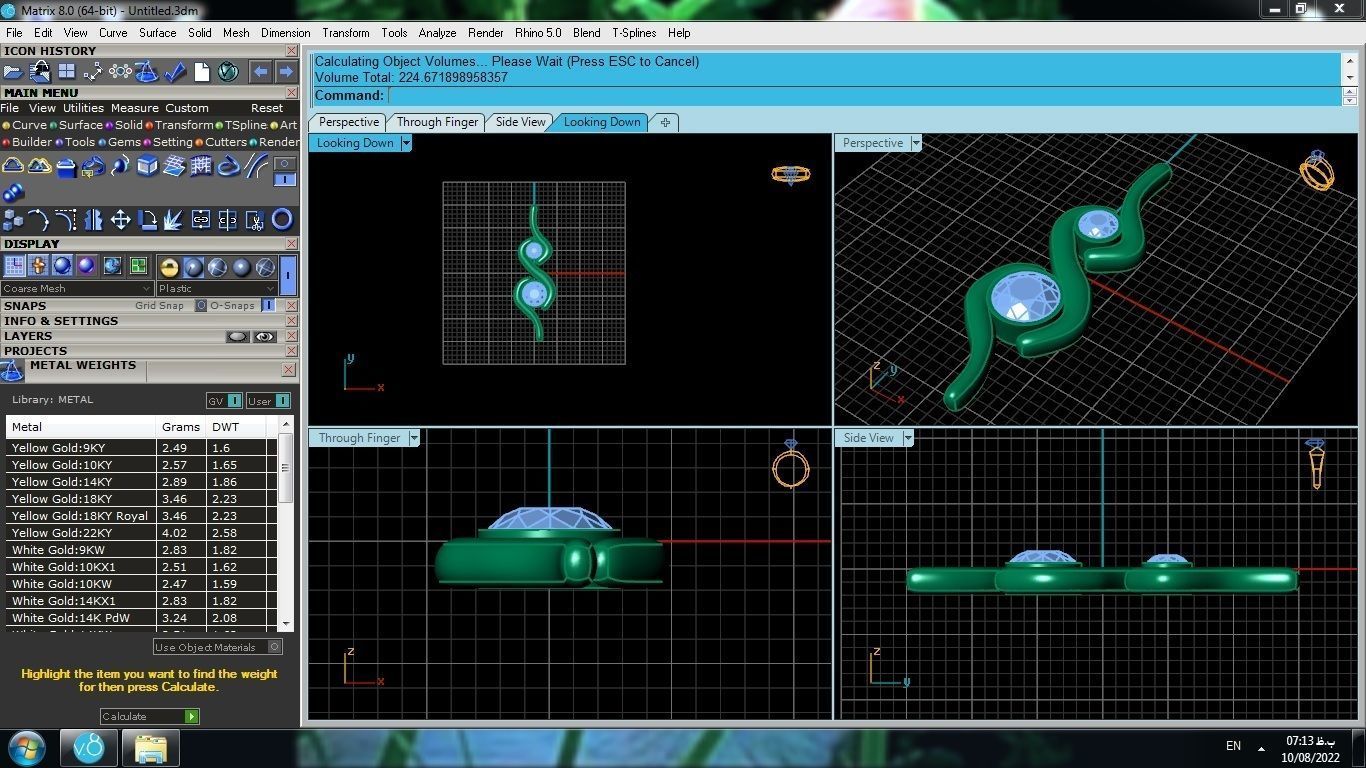 Simple pendant 3D print model_3