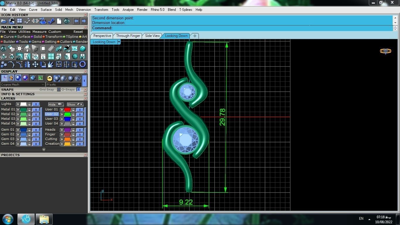 Simple pendant 3D print model_6