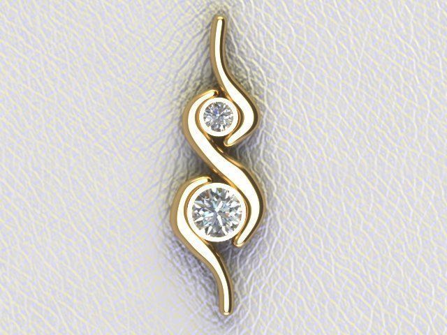 Simple pendant 3D print model_2