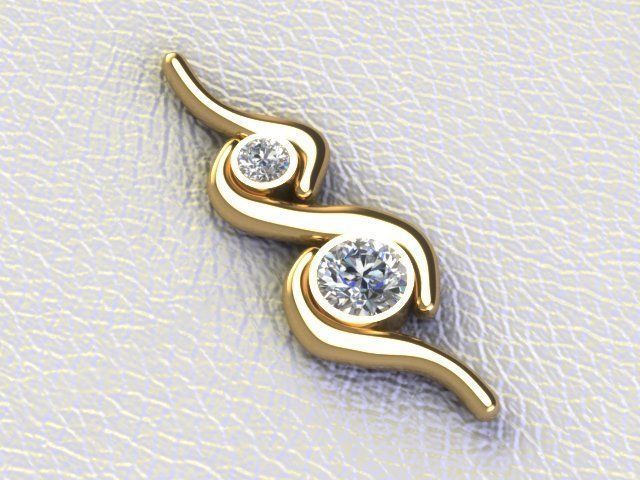 Simple pendant 3D print model_1