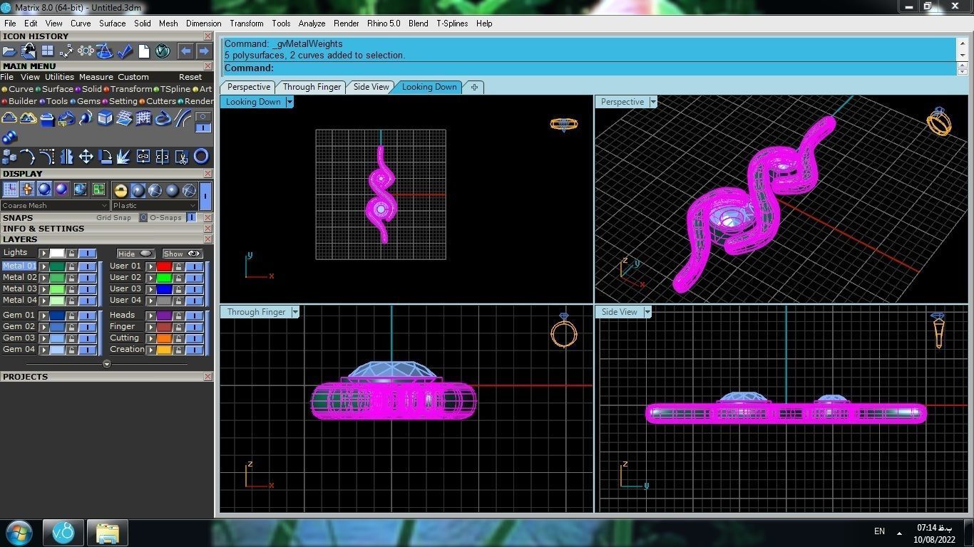 Simple pendant 3D print model_4