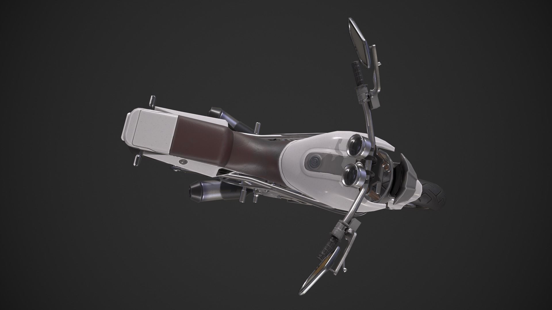 Generic Motorcycle Low-poly 3D model_12