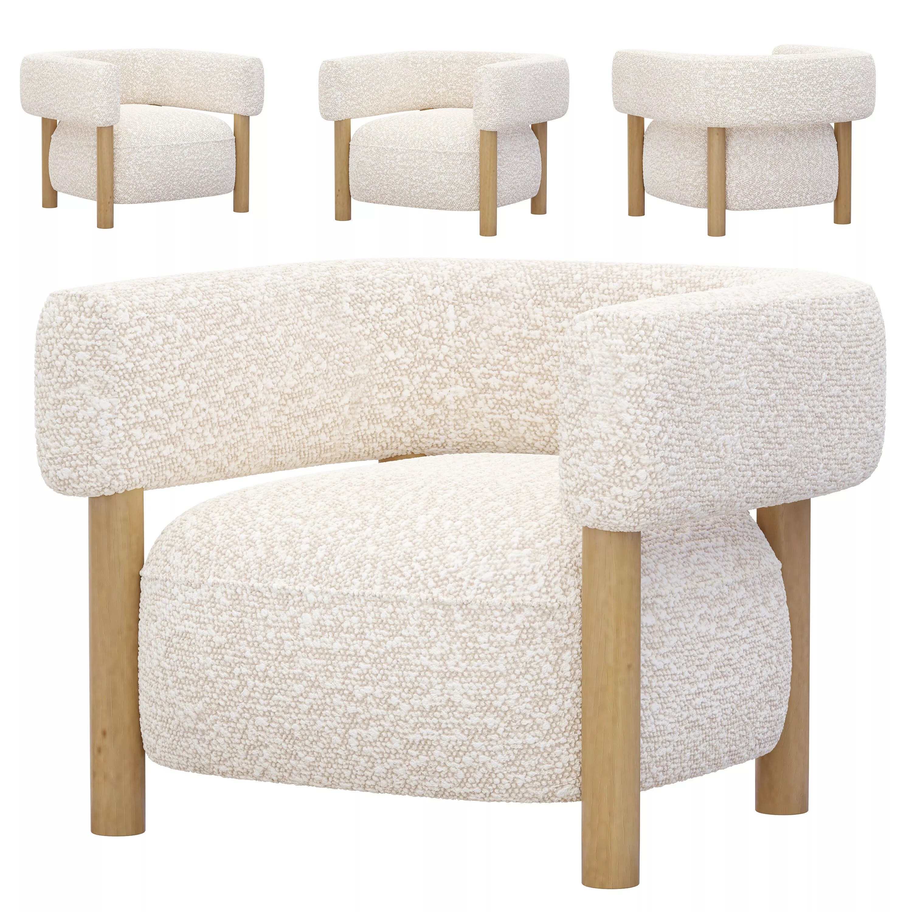 N-S03 Lounge Chair 3D model