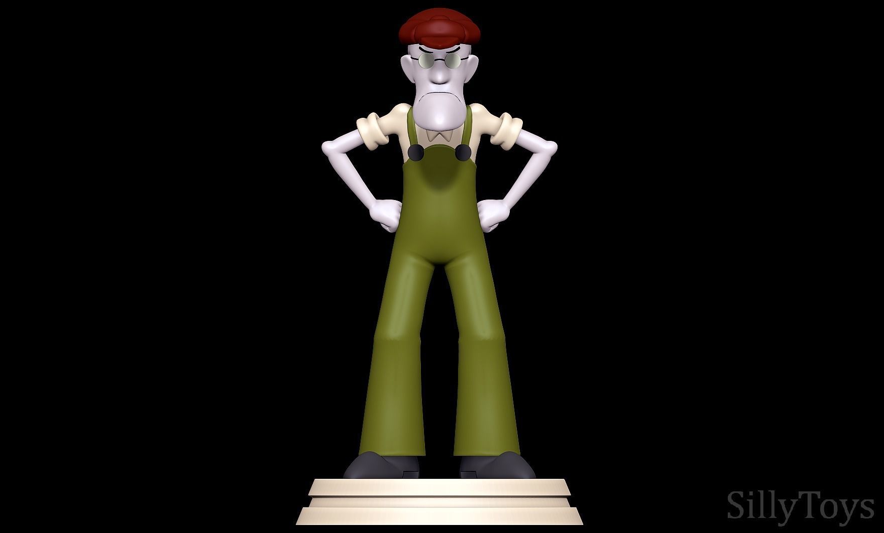 Eustace Bagge - Courage the Cowardly Dog 3D print model_1