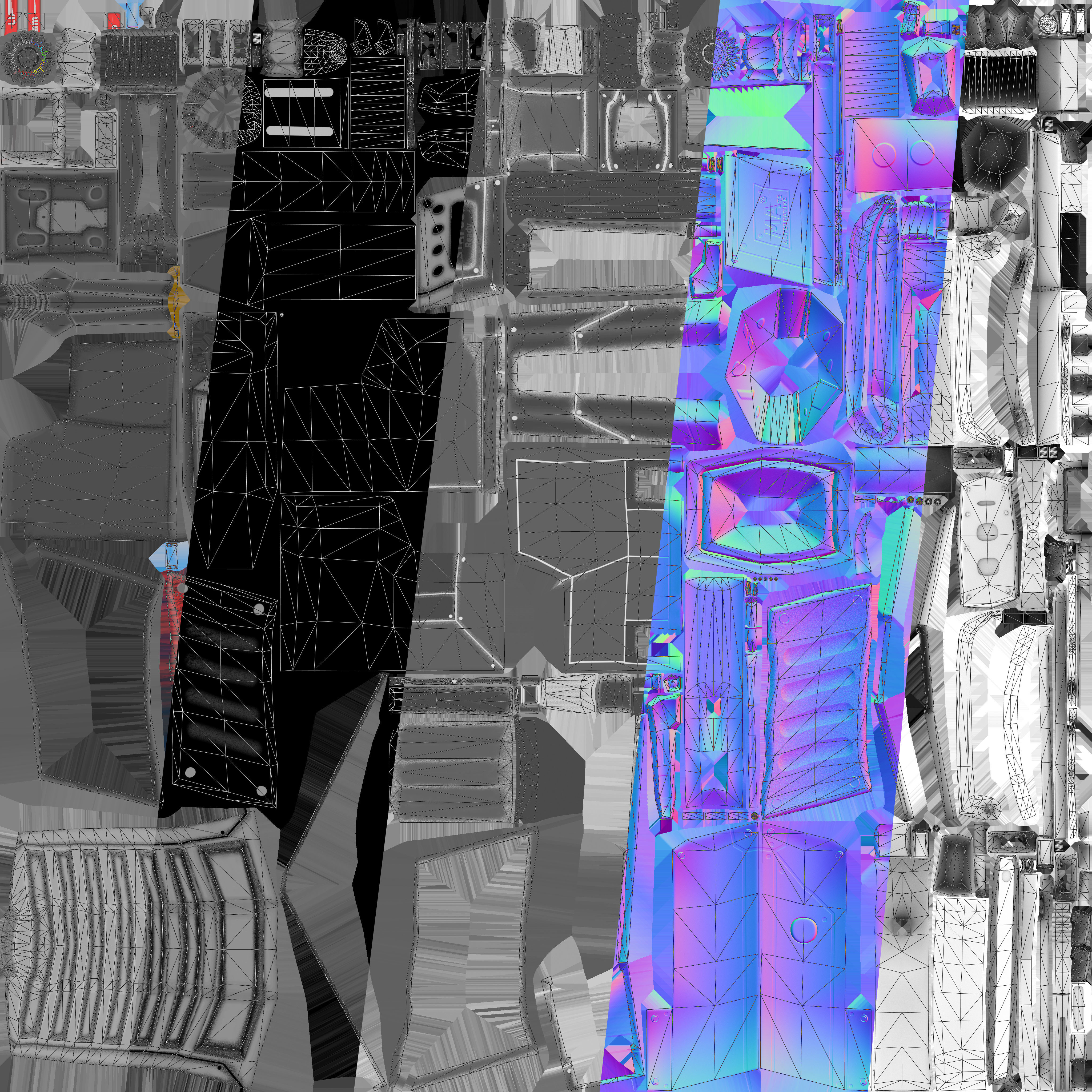 Sci-fi stylized character with plasma pistol Low-poly 3D model_24