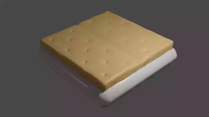 Smore graham cracker Free low-poly 3D model