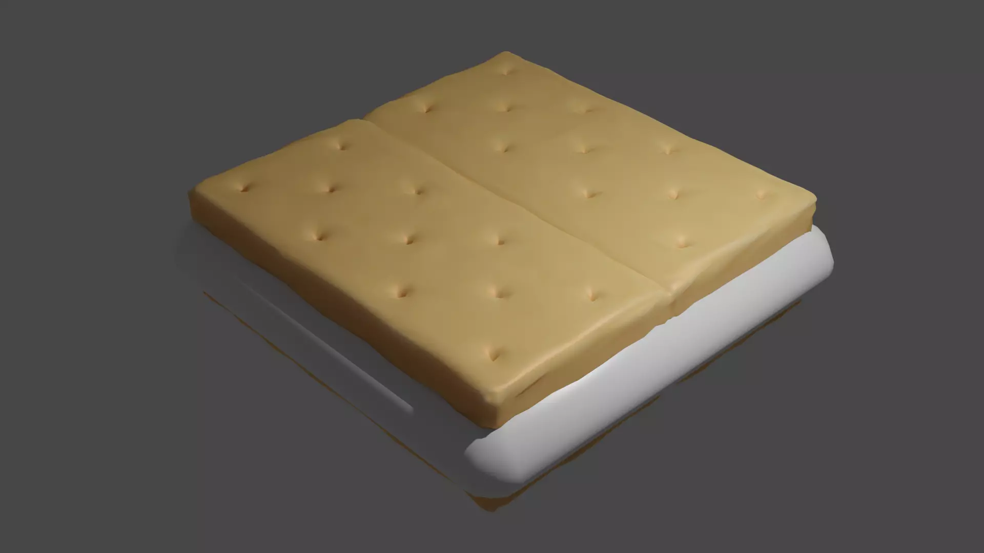 Smore graham cracker Free low-poly 3D model_0