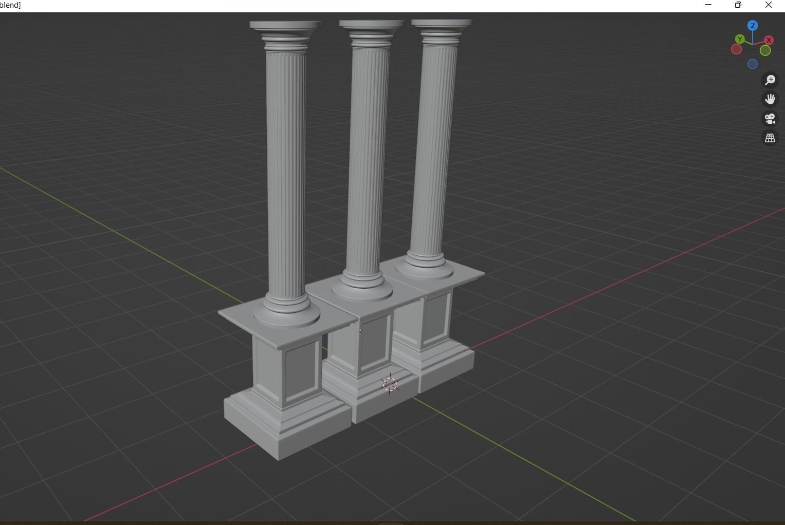  column 3D model greek columns 3D 3D model_2