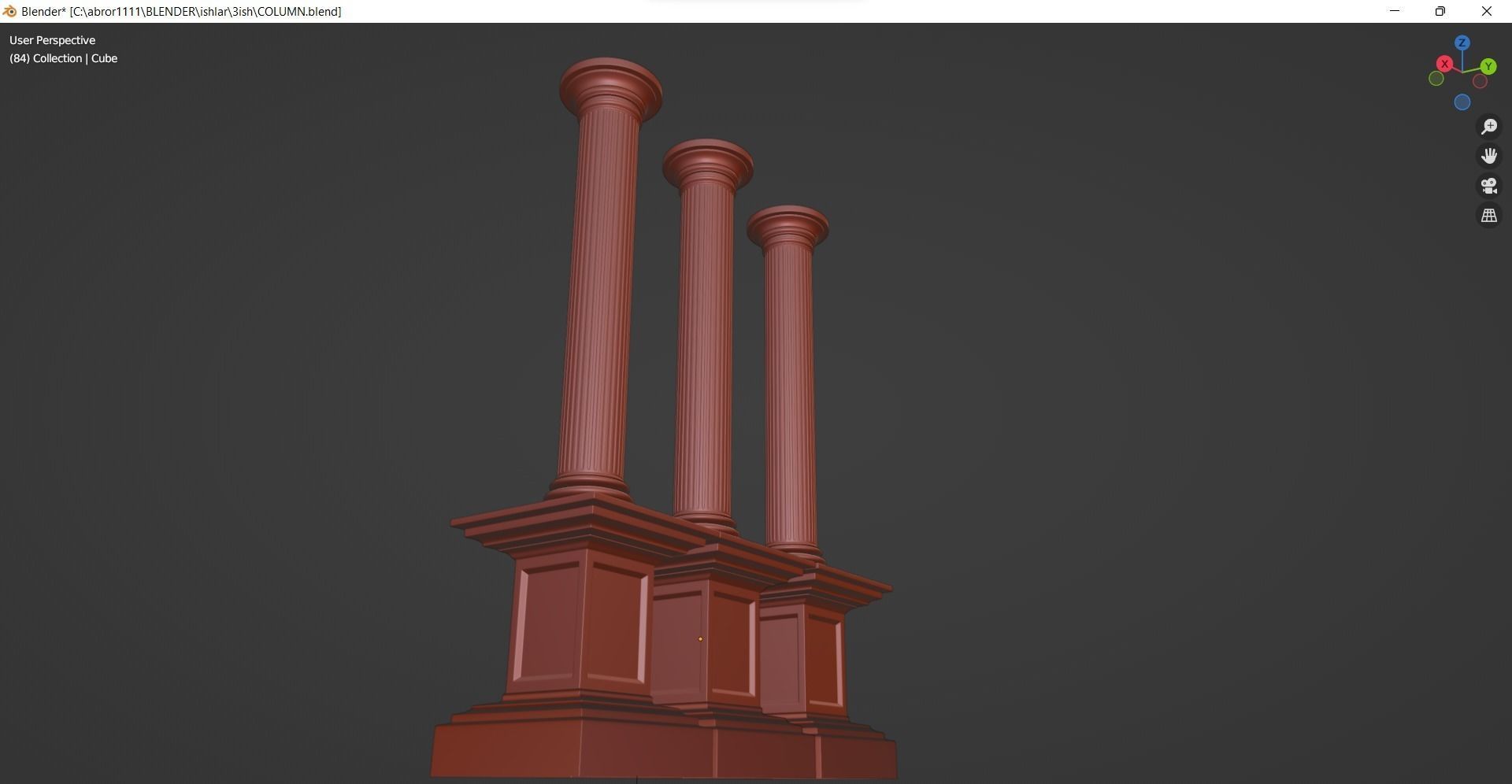  column 3D model greek columns 3D 3D model_5