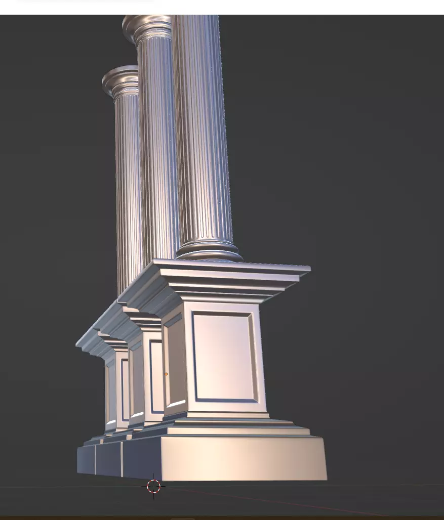  column 3D model greek columns 3D 3D model_0