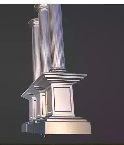  column 3D model greek columns 3D