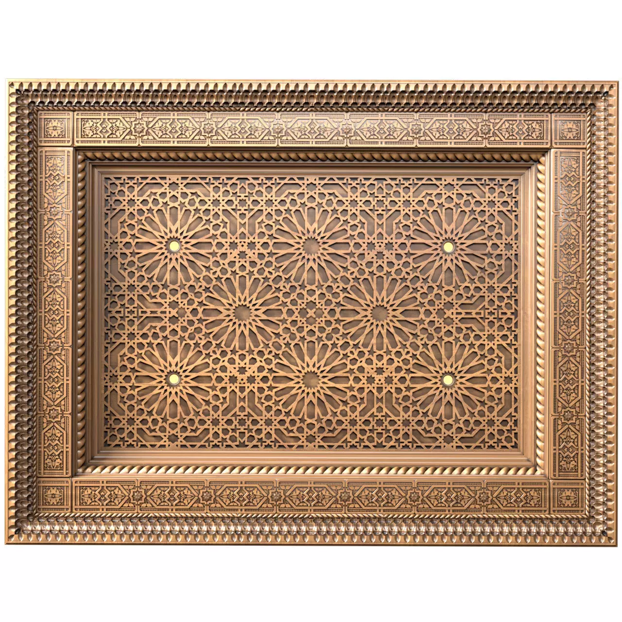 Ceiling in oriental style Arabic decorative ceiling 3D model_0