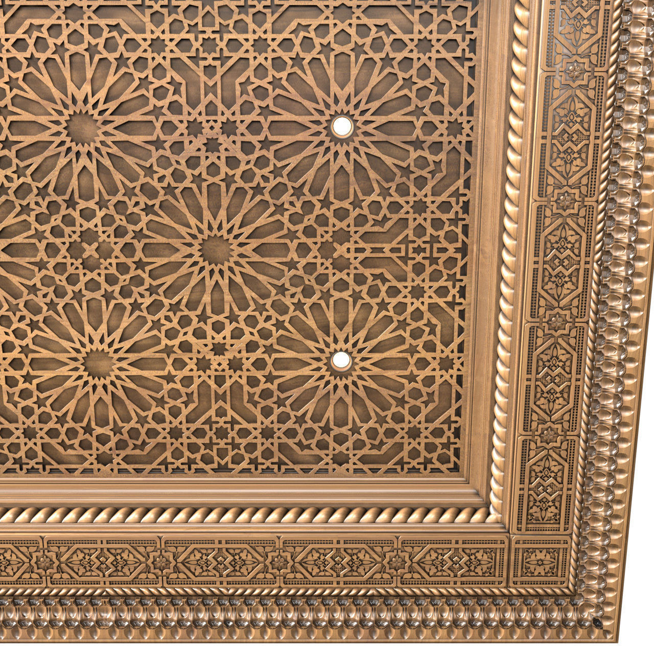 Ceiling in oriental style Arabic decorative ceiling 3D model_4