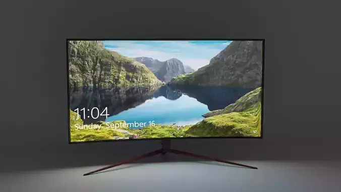 Gaming Monitor Free 3D model Gaming Monitor Free 3D model