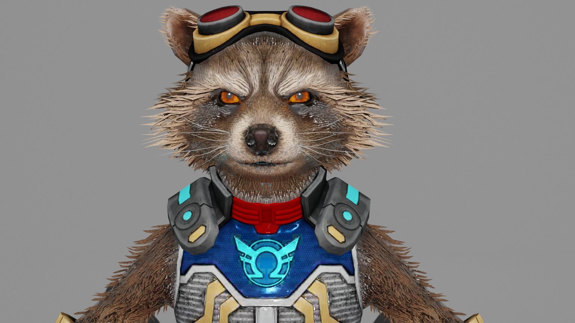 Rocket Racoon 3D model_4
