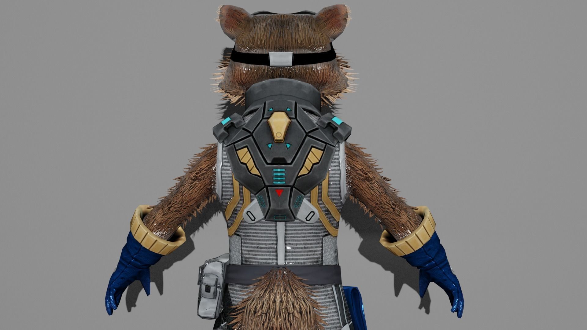 Rocket Racoon 3D model_6