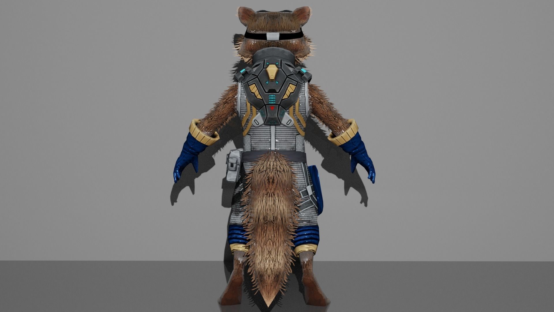 Rocket Racoon 3D model_5