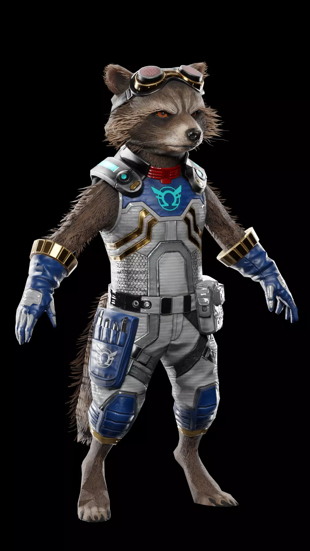 Rocket Racoon 3D model_0
