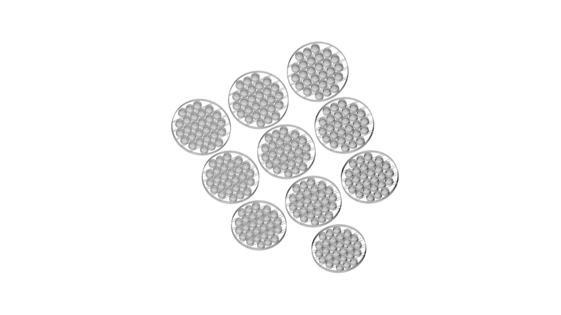 Space Pop It Fidget Toys Set 3D model_21