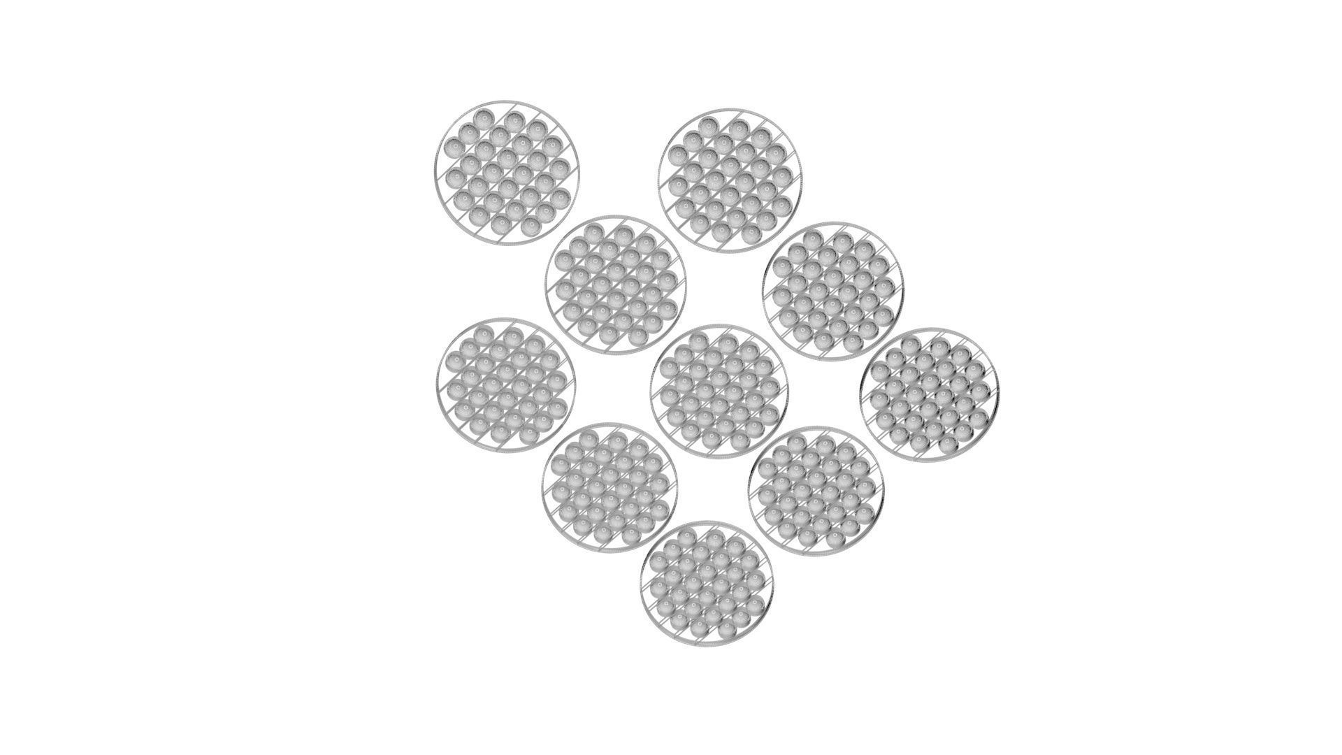 Space Pop It Fidget Toys Set 3D model_19