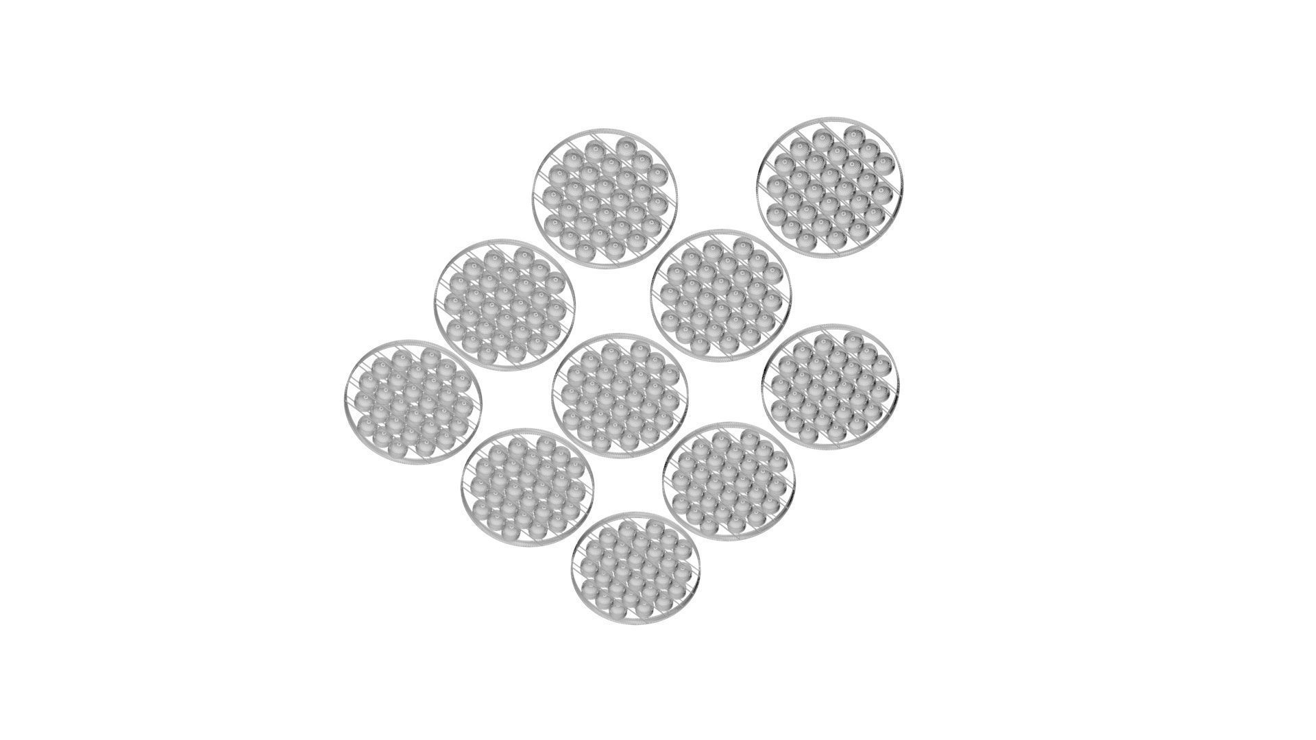 Space Pop It Fidget Toys Set 3D model_18