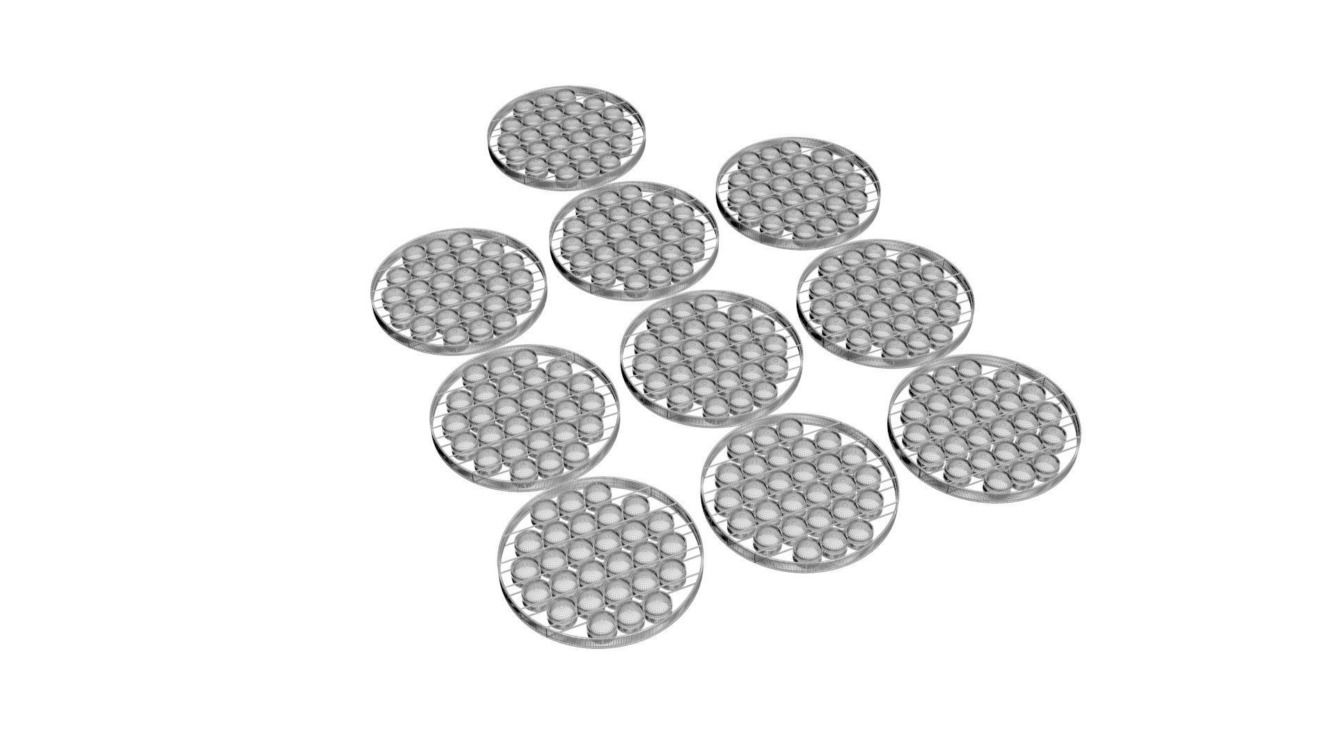 Space Pop It Fidget Toys Set 3D model_16