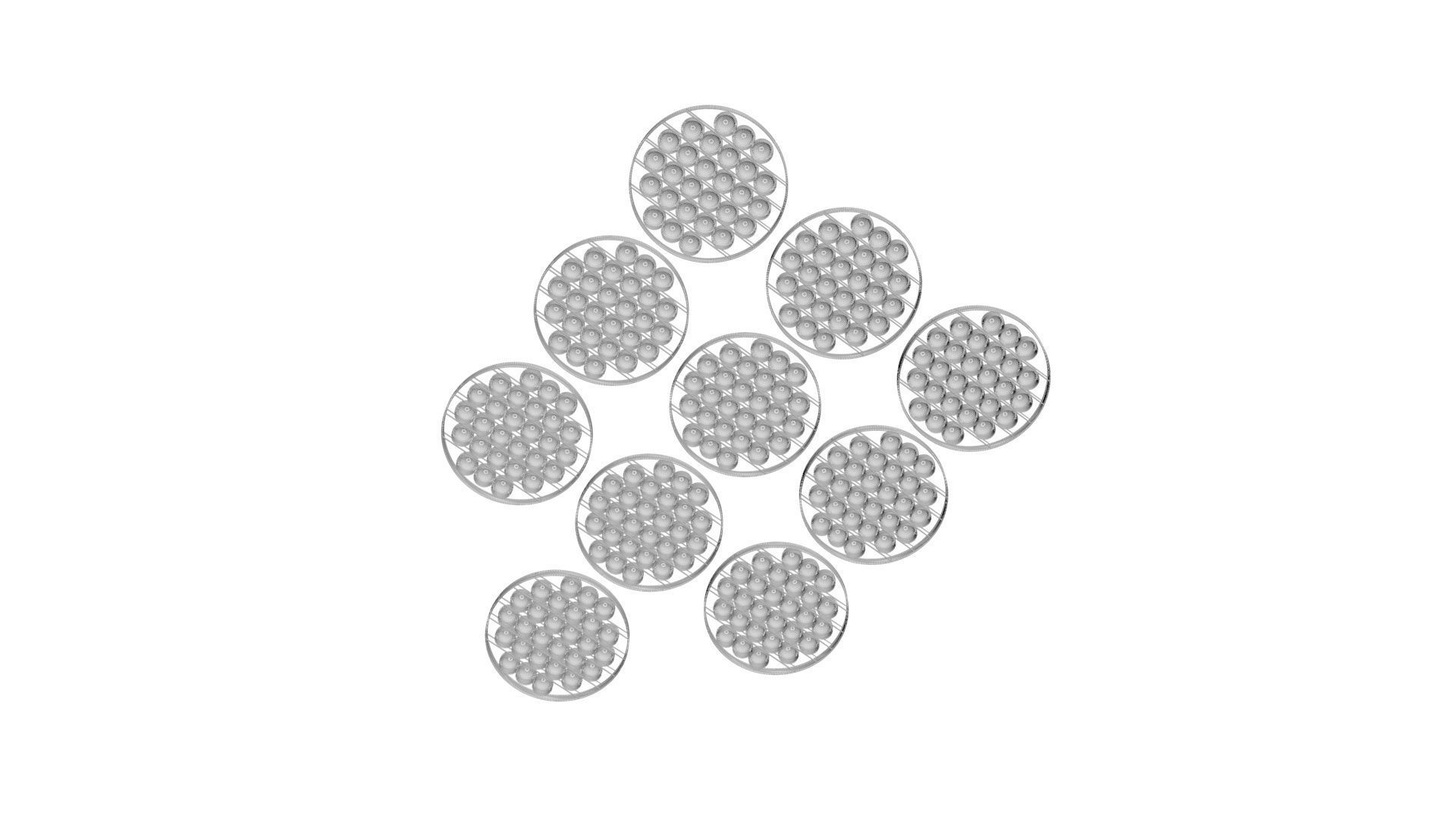 Space Pop It Fidget Toys Set 3D model_20