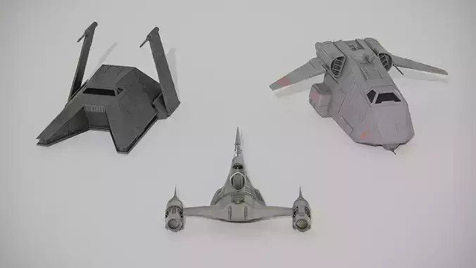 Ships From Series Bundle Pack - Star Wars 3D Model Collection