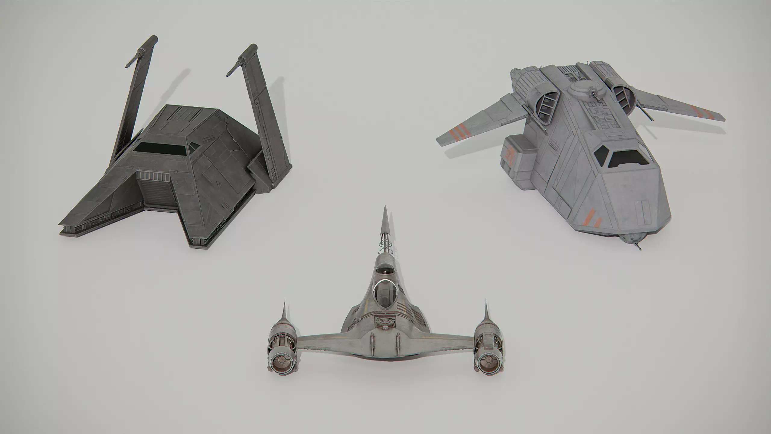 Ships From Series Bundle Pack - Star Wars 3D Model Collection_0