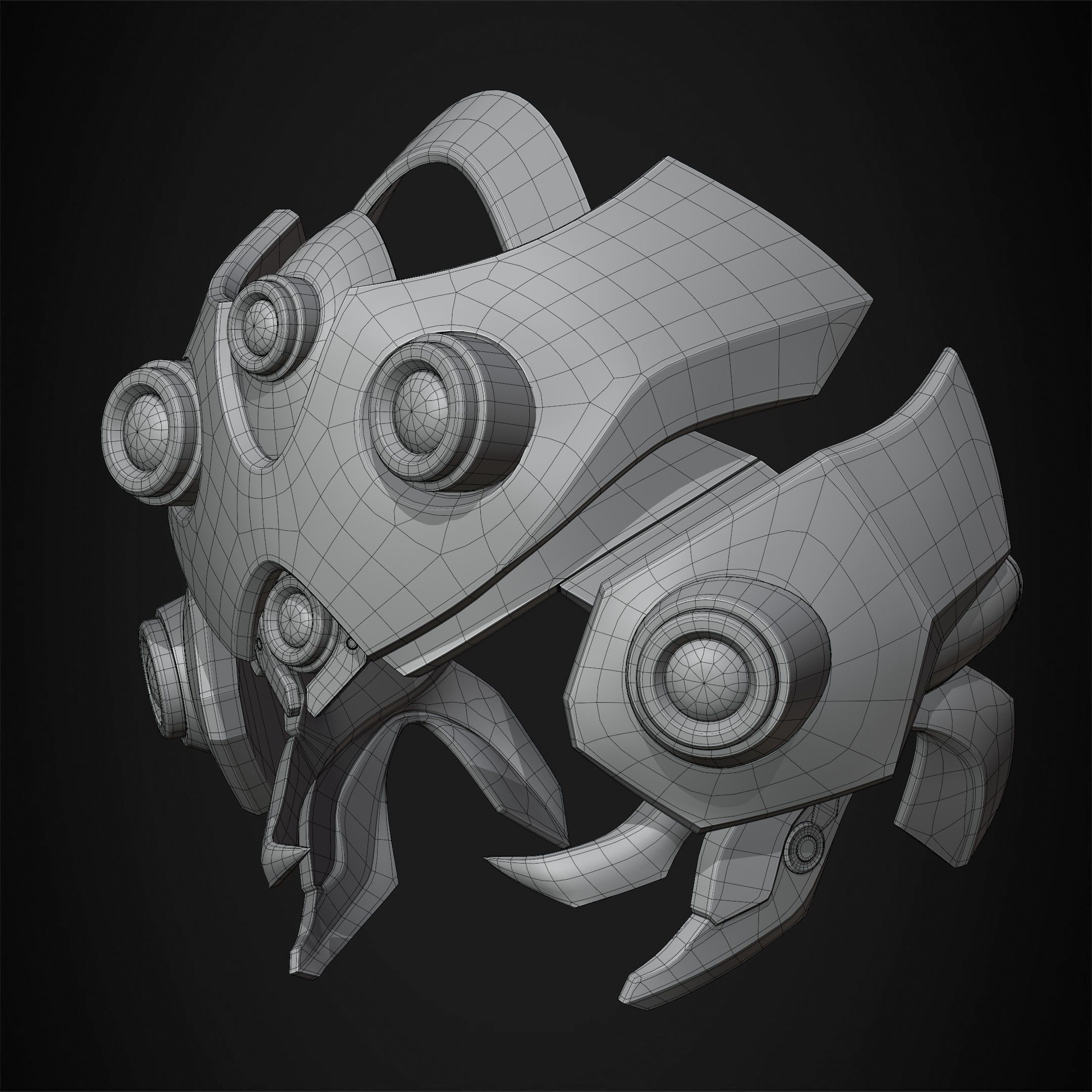 Overwatch 2 Widowmaker Visor Helmet for cosplay 3D print model_17