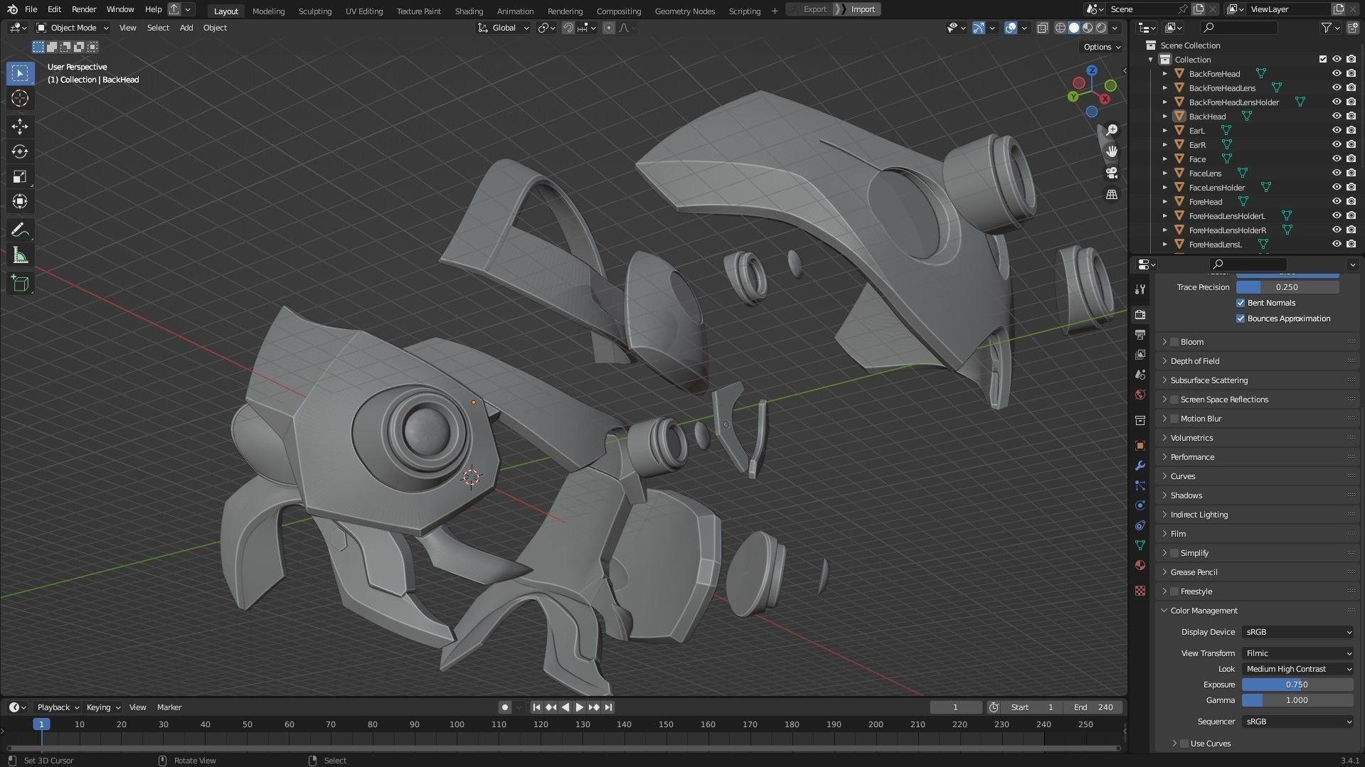 Overwatch 2 Widowmaker Visor Helmet for cosplay 3D print model_12