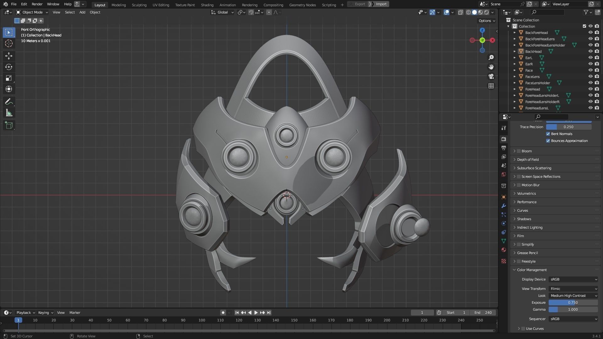 Overwatch 2 Widowmaker Visor Helmet for cosplay 3D print model_10