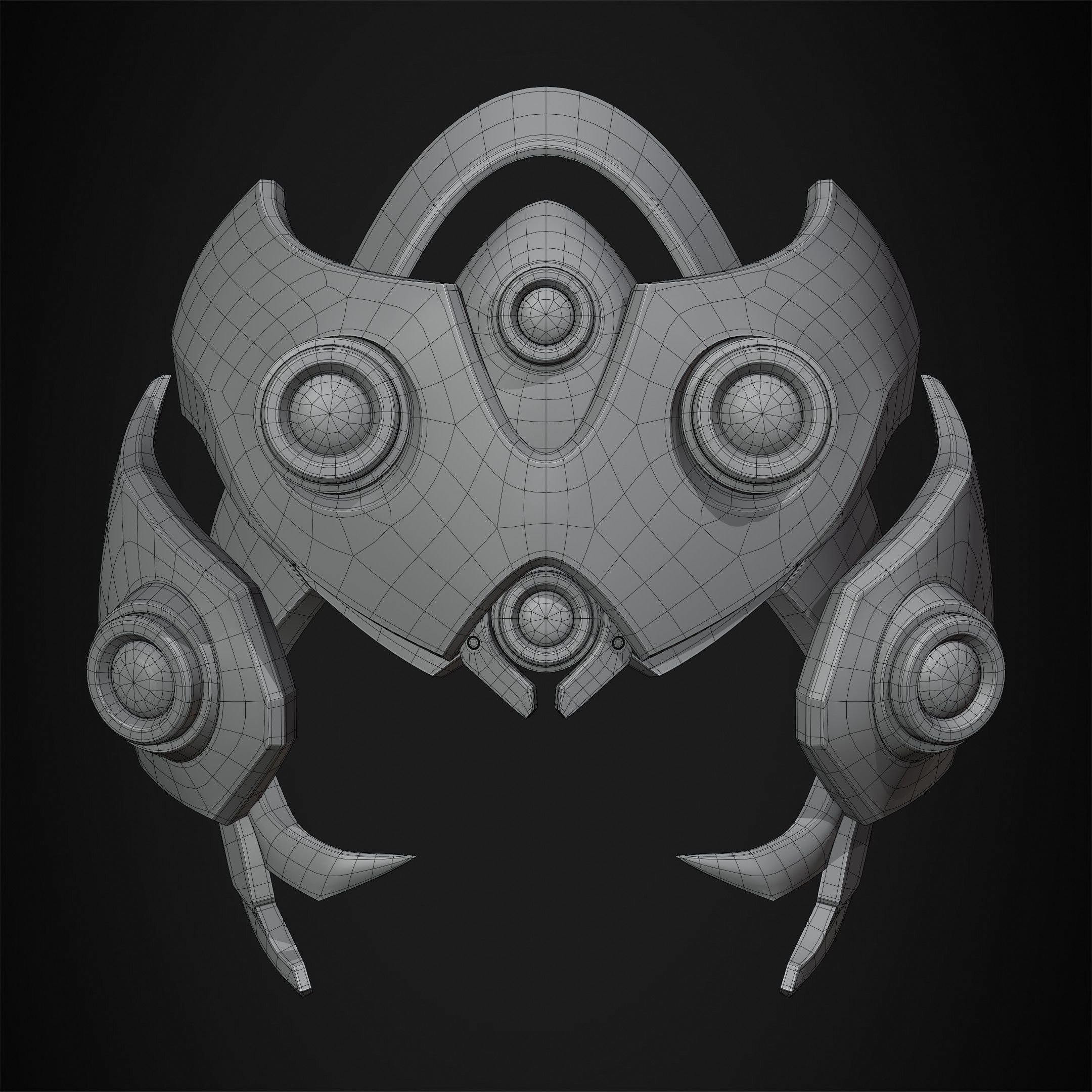 Overwatch 2 Widowmaker Visor Helmet for cosplay 3D print model_15