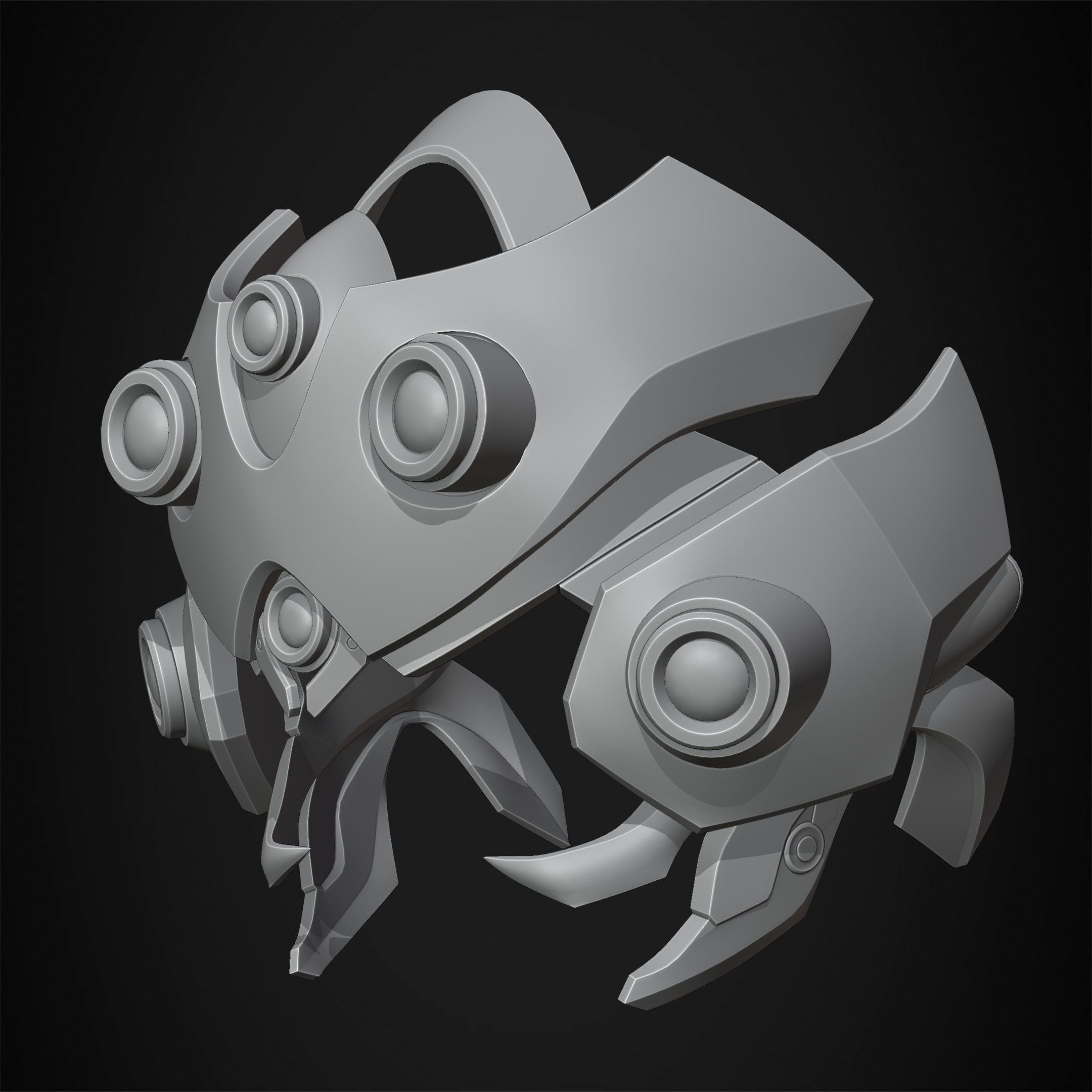 Overwatch 2 Widowmaker Visor Helmet for cosplay 3D print model_16