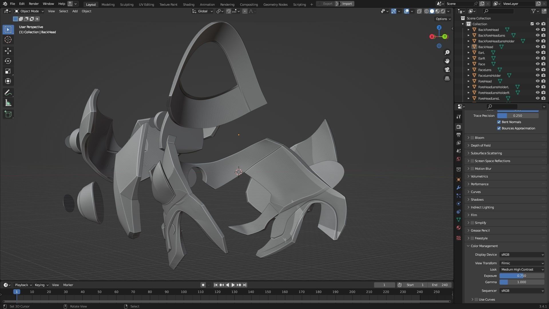 Overwatch 2 Widowmaker Visor Helmet for cosplay 3D print model_13