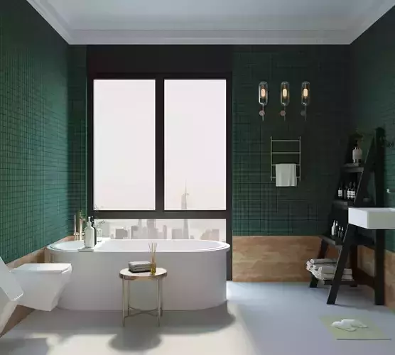 The Green Bathroom in New York