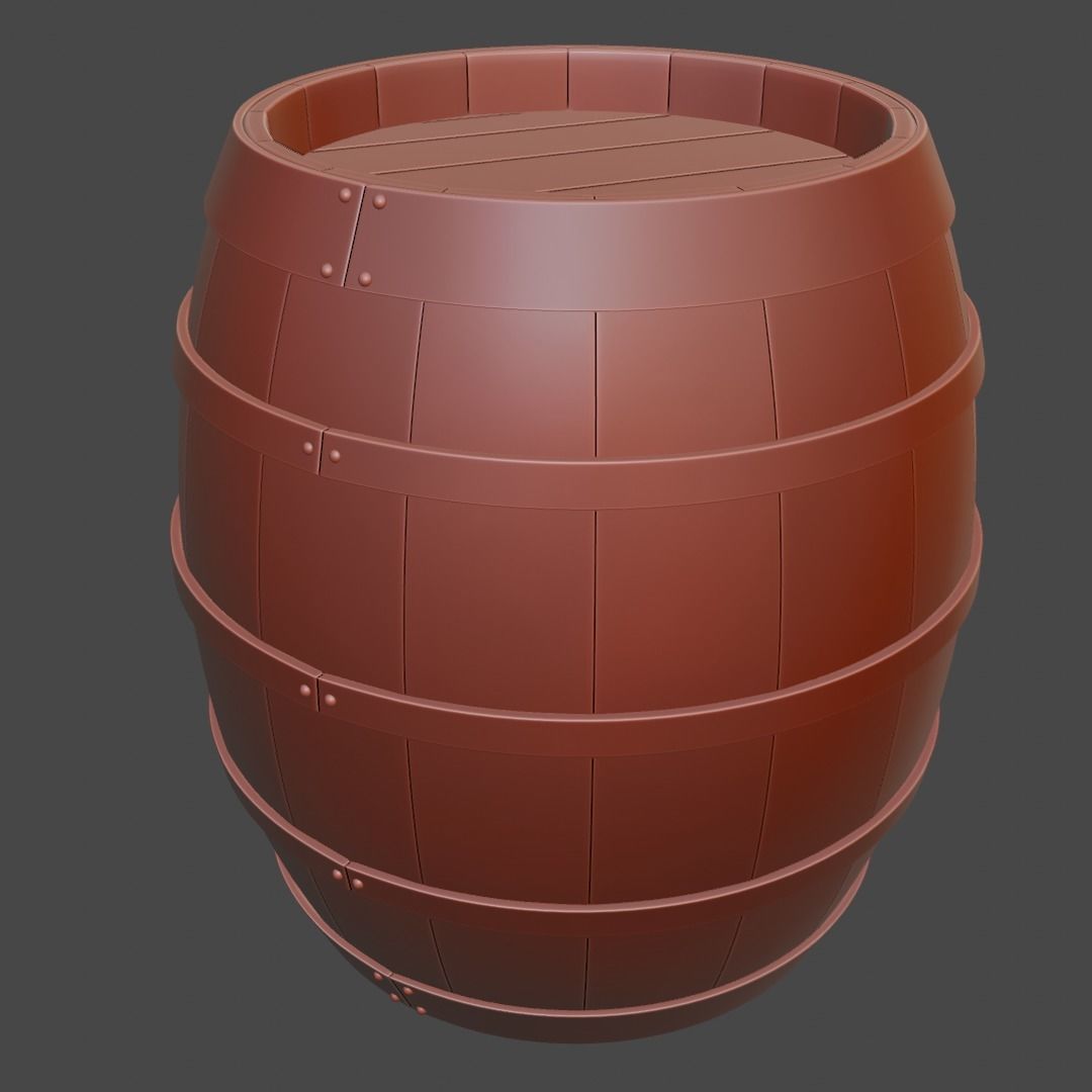 BARREL 1-35 DIORAMA AND 1-1 SCALE 3D model_3