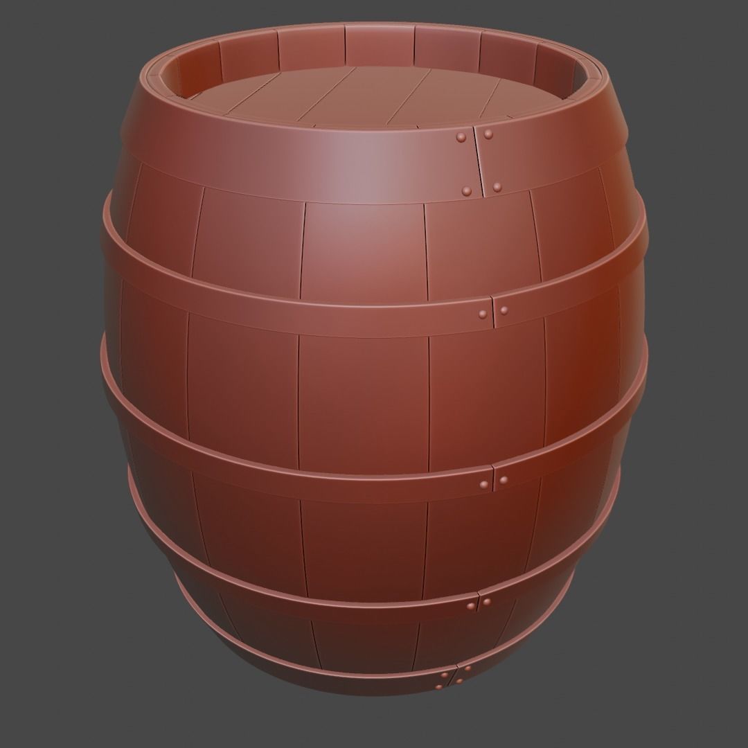 BARREL 1-35 DIORAMA AND 1-1 SCALE 3D model_1