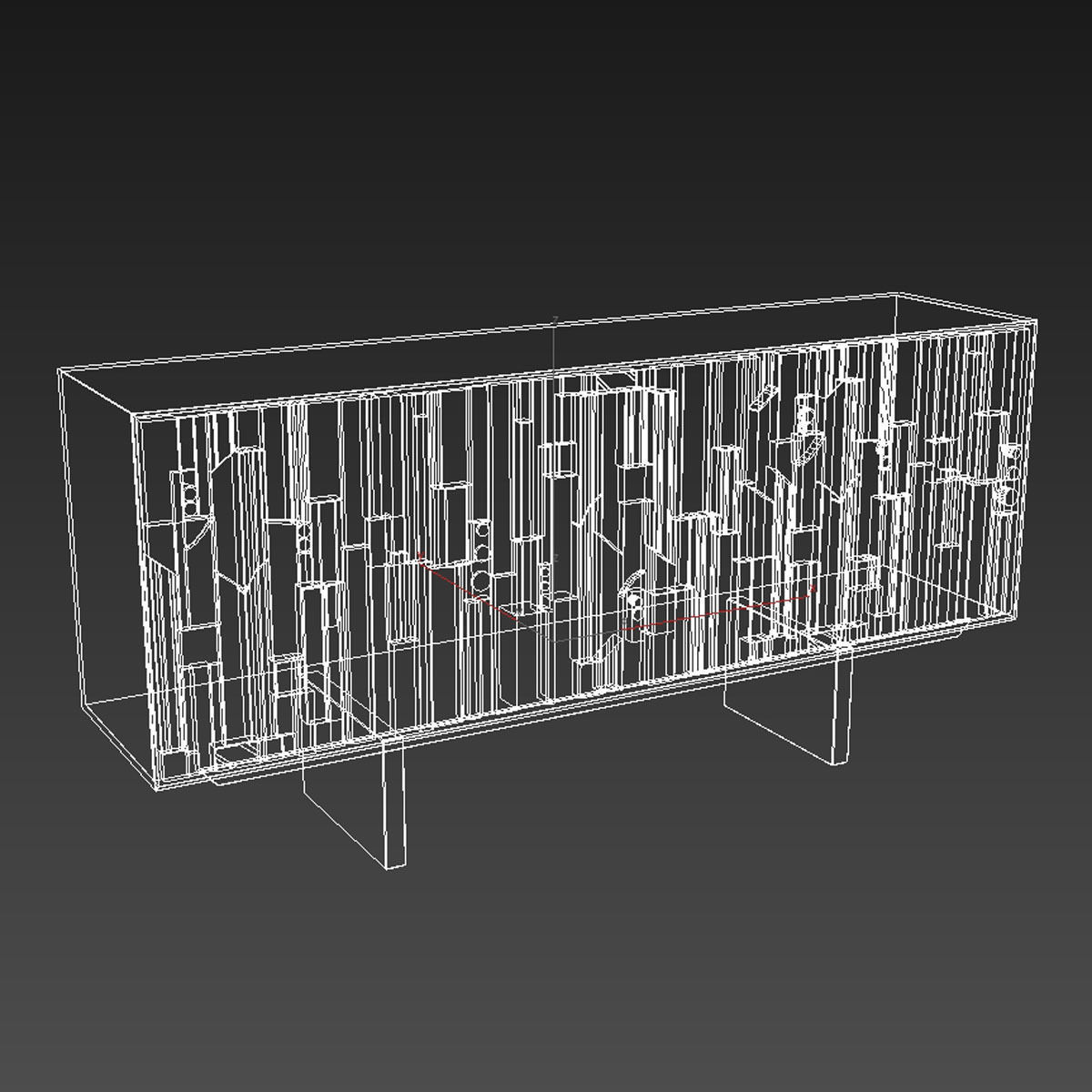 Industry west mosaic sideboard  3D model_7