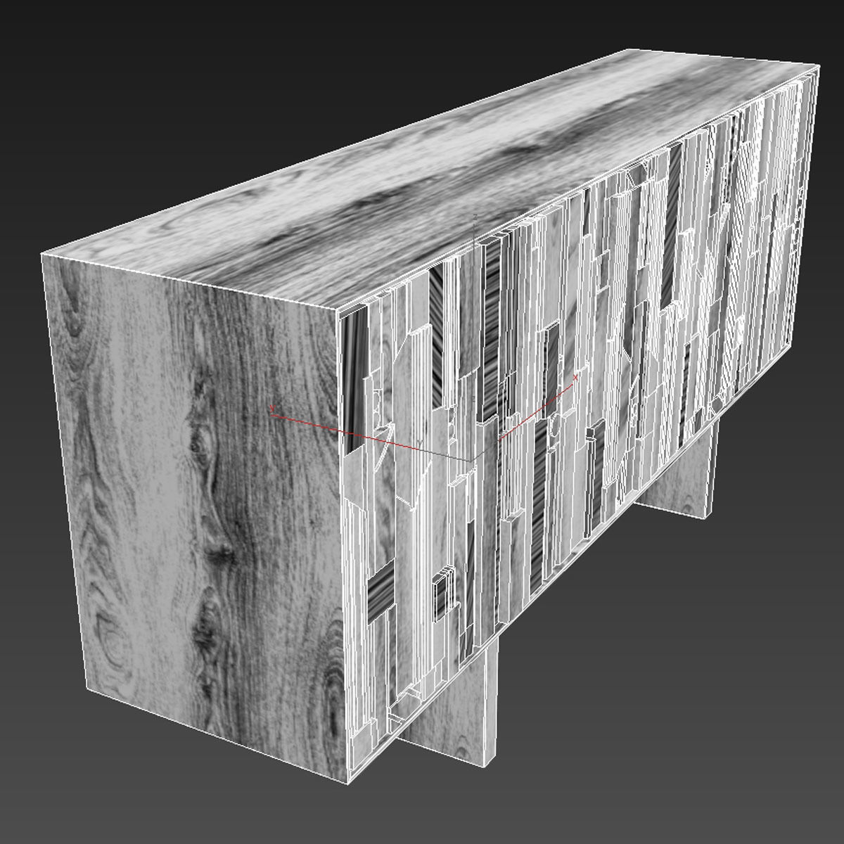 Industry west mosaic sideboard  3D model_6
