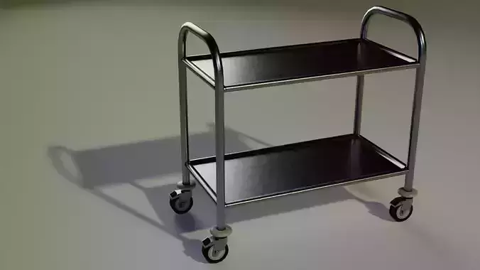 Trolley with two shelves