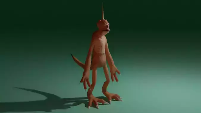 Character snake hanging Low-poly 3D model Character snake hanging Low-poly 3D model