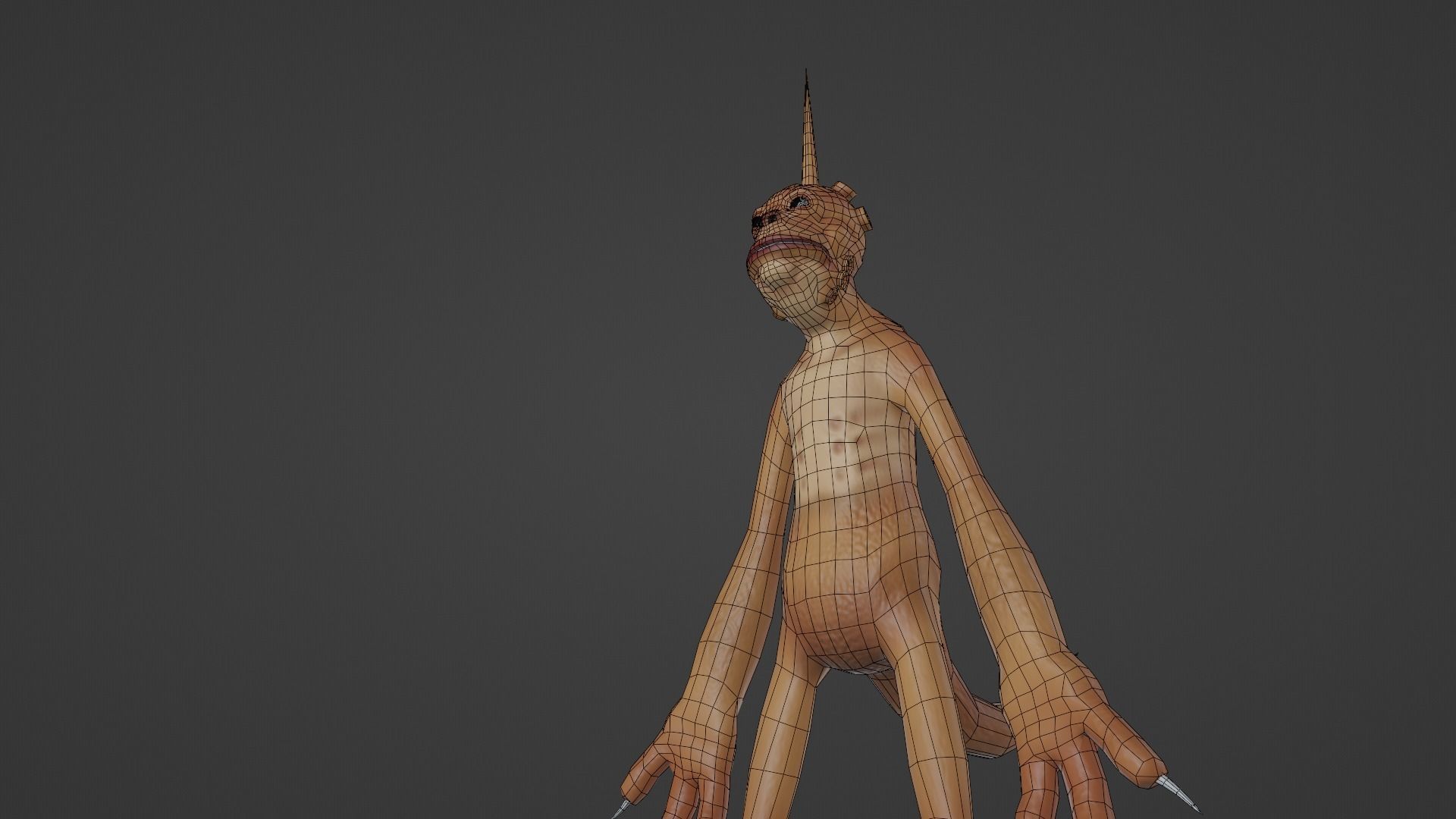 Character snake hanging Low-poly 3D model_19