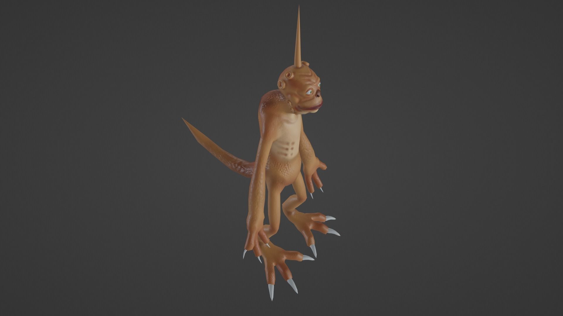 Character snake hanging Low-poly 3D model_26