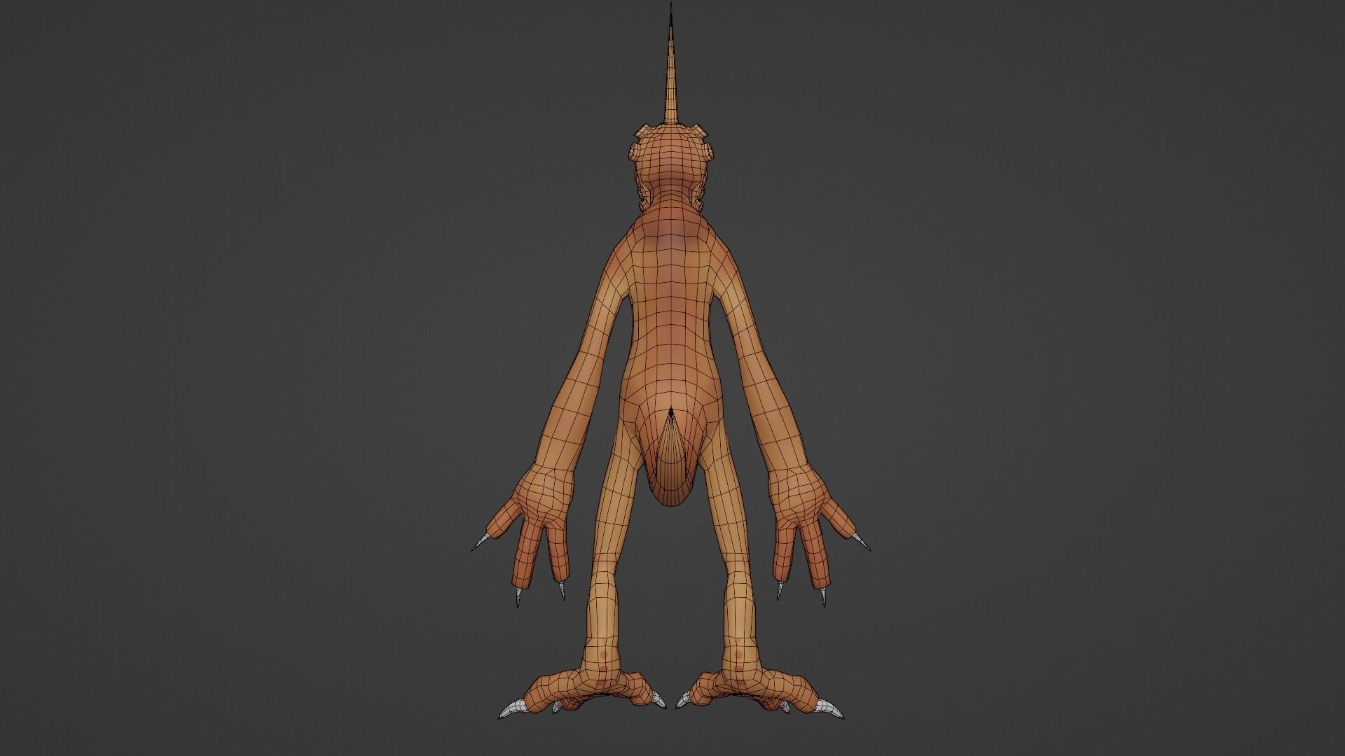 Character snake hanging Low-poly 3D model_13